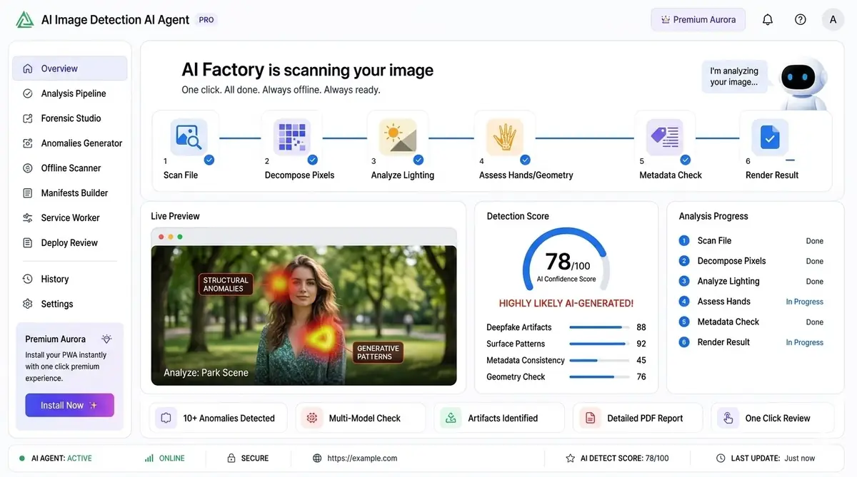 AI live translation dashboard — example of the AI tool dashboard software